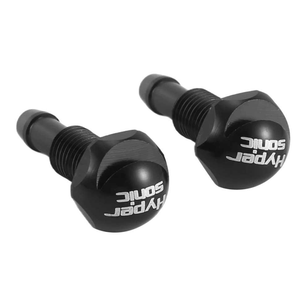 2Pcs Car Universal Windshield Wiper Washer Nozzle Black 4851265616255