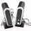 2 stuks USB-computerluidsprekers, draagbare luidspreker, stereo 3,5 mm met oortelefoonaansluiting voor desktop-pc en laptop 6