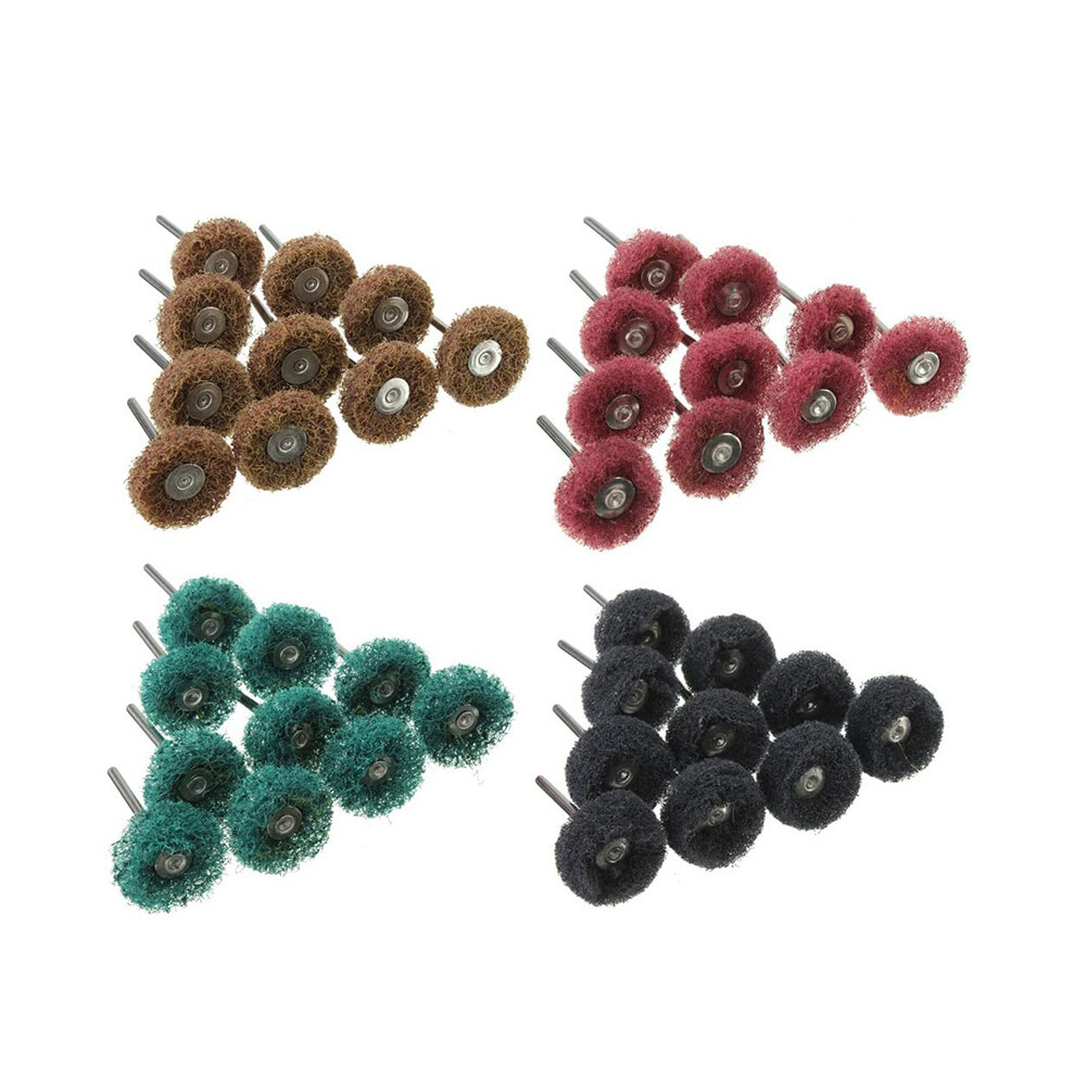 Abrasive Buffing Wheels, Polishing Wheel Set 80/150/240/300 Grit For Rotary Tool(40Pcs) 4851265617368