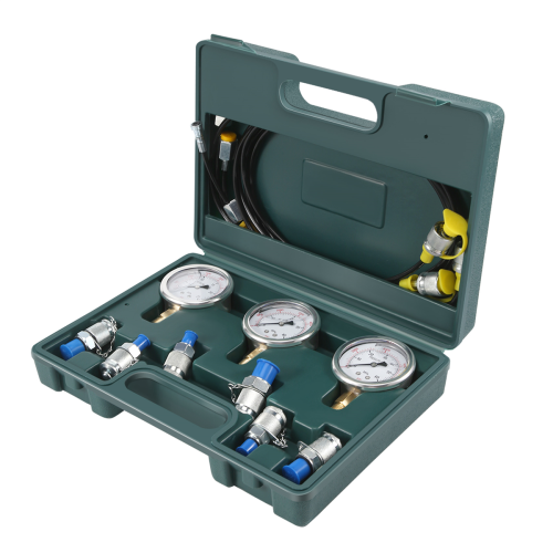 Hydraulische drukmeter graafmachine testkit met testslangkoppeling en meetgereedschap 1