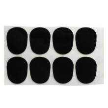 Lot de 8 coussinets pour saxophone alto 0,8 mm Noir