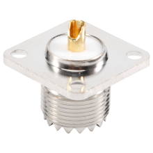 UHF SO-239 Female Jack Square Shape Solder Cup Coax Connector for Ham Radio
