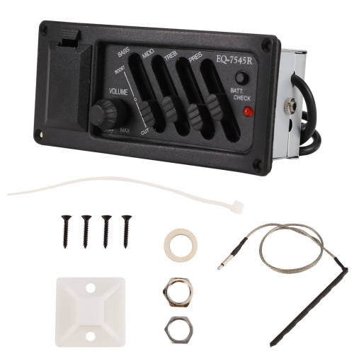 Kit Complet Pr ampli EQ Et Micro Pour Guitare Acoustique 7545R 4 Bandes kit-complet-pr-ampli-eq-et-micro-pour-guitare-acoustique-7545r-4-bandes