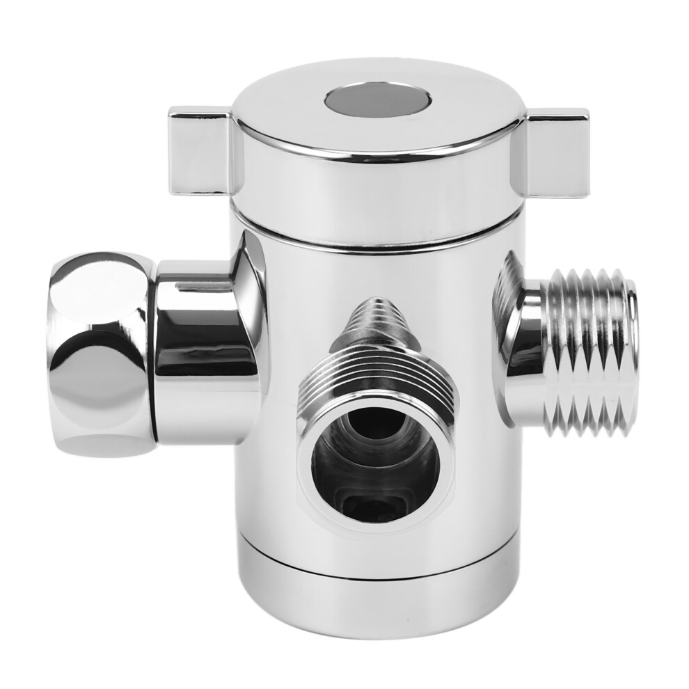 1/2 Inch 3 Way T-Adapter Toilet Bidet Bath Shower Arm Mounted Diverter Valve 4853476073063