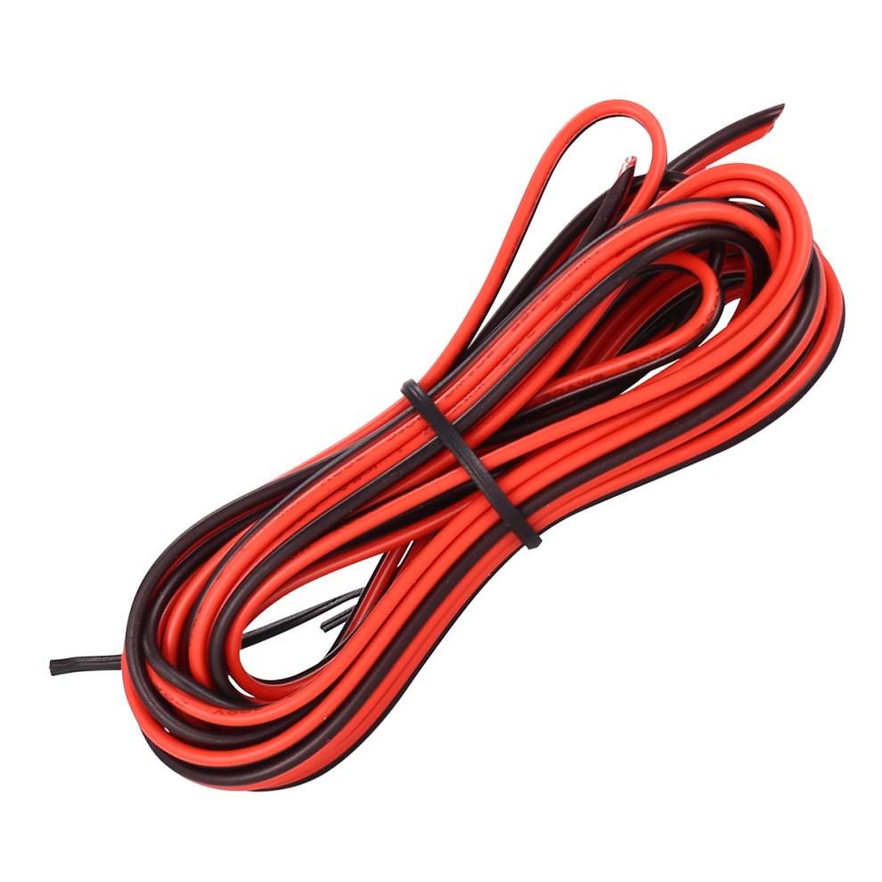 20 Gauge Per 3 Meter Zip Wire Awg Cable Power Ground Stranded Copper Car Red/Black 4853476073353