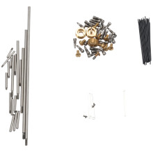 92 stuks altsaxofoon reparatieonderdelen schroeven + veren kit doe-het-zelf gereedschap houtblaasinstrument accessoires