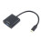 Cabo adaptador USB-C USB3.1 tipo C para conversor de transferência de vídeo VGA macho para fêmea 1080P 12 polegadas 2
