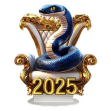 Decorazione con statua di serpente per ufficio, camera da letto, ristorante, accessori per il Capodanno
