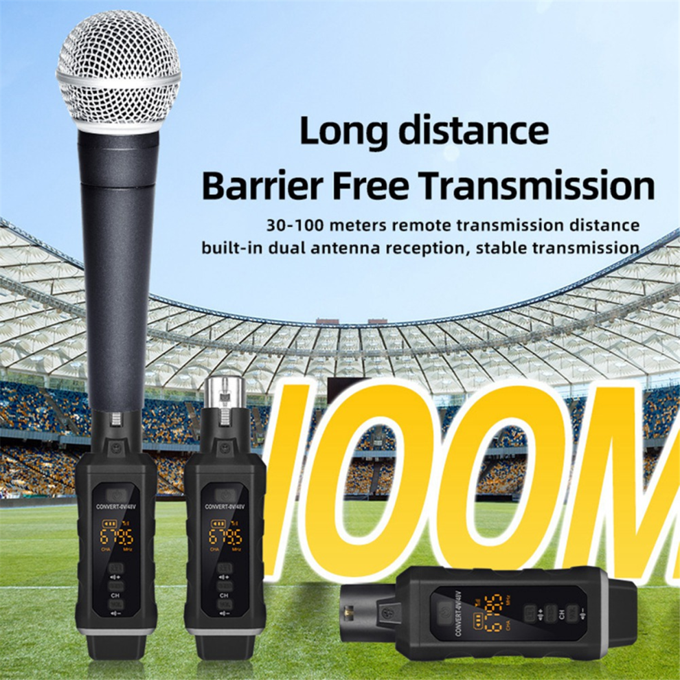 Nuovo Adattatore Xlr Con Condensatore Da 48 V Per Trasmettitore E Ricevitore Wireless Per Microfono Per Mixer Audio Dinamico Per Chitarra