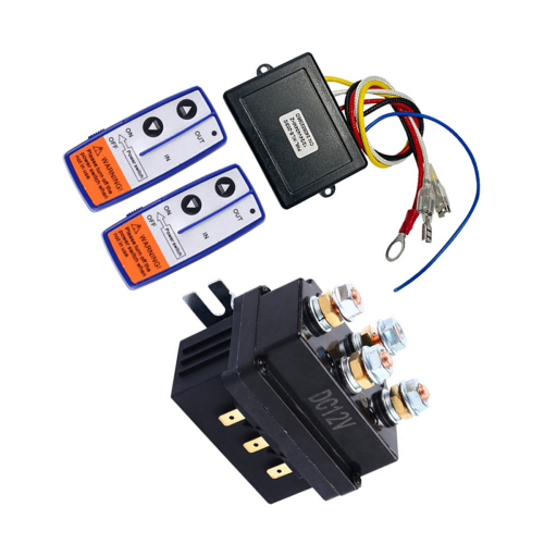 Σετ ρελέ βαρούλκου 12V 500A 4450 με 2 τηλεχειριστήρια + χειριστήριο 2