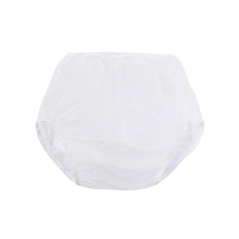 (XL, White) Waterproof Adult Diaper Cover with Incontinence Underwear for Disabled Elderly Postpartum Color XL