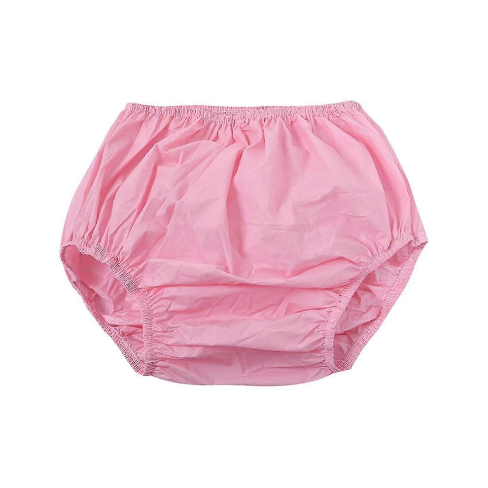 (XL, Pink) Waterproof Adult Diaper Cover with Incontinence Underwear for Disabled Elderly Postpartum Color XL