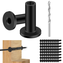80 stuks roestvrijstalen beschermhoezen voor 1/8 inch staaldraadkabelleuningen, T316 beschermende houten palen van maritieme kwaliteit B