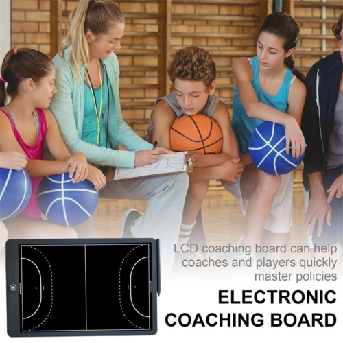 Electronic Coaching Board, 16In LCD Screen Strategy Marker Board with Lock Function for Basketball,Horizontal Basketball