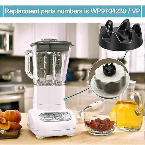 Replacement Parts for KitchenAid Blender Model 9704230 Including 4 Leaf Blade and Blender Coupler 1