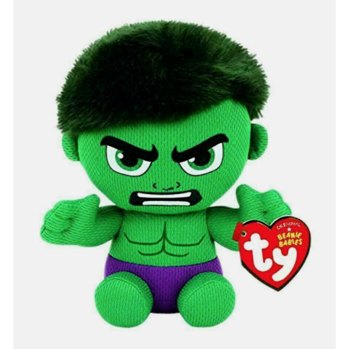 Ty (Hullk) TY Marvel Avengers Plush Soft Toy - Beanie Babies