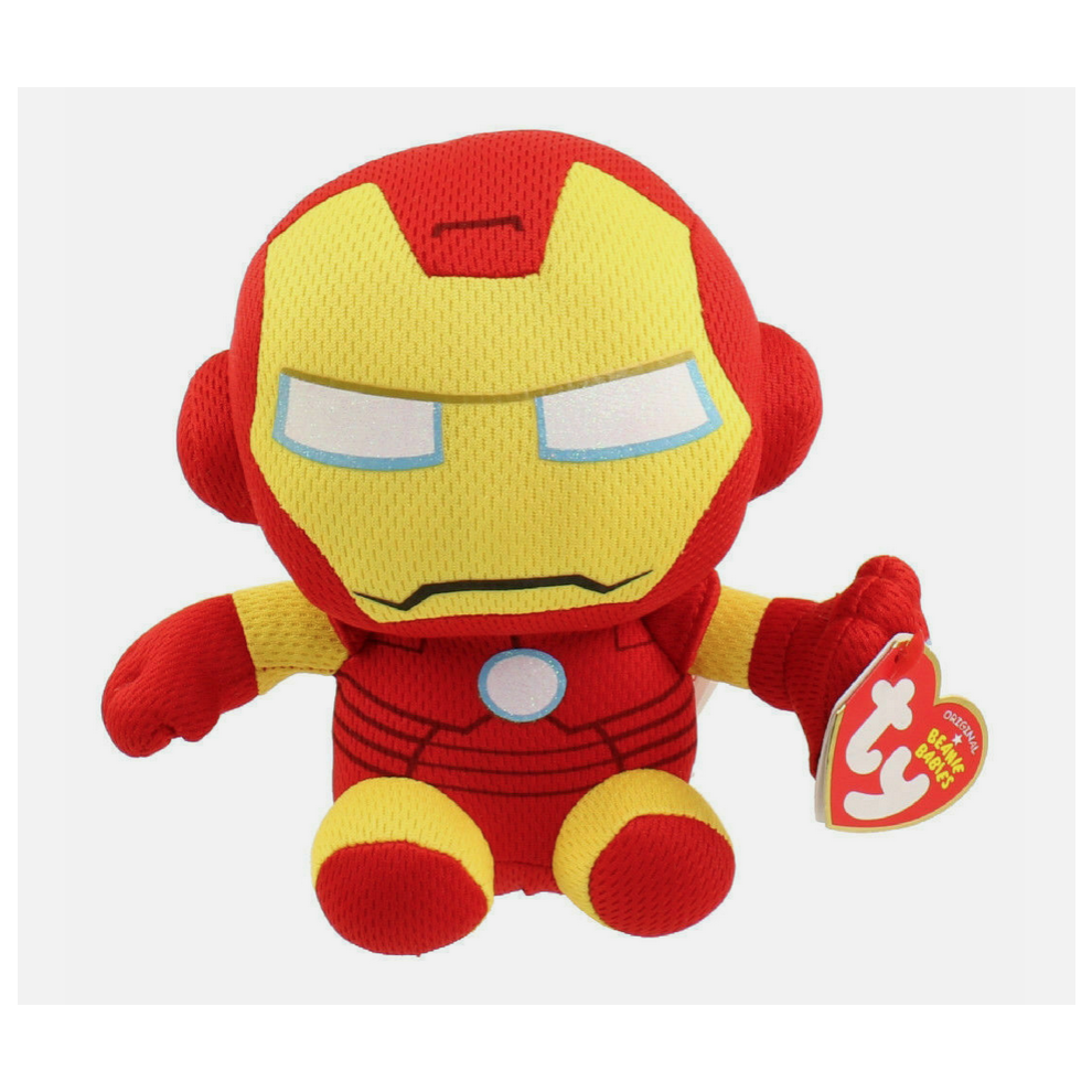 Ty (Iron Man) Marvel Avengers Plush Soft Toy - Beanie Babies