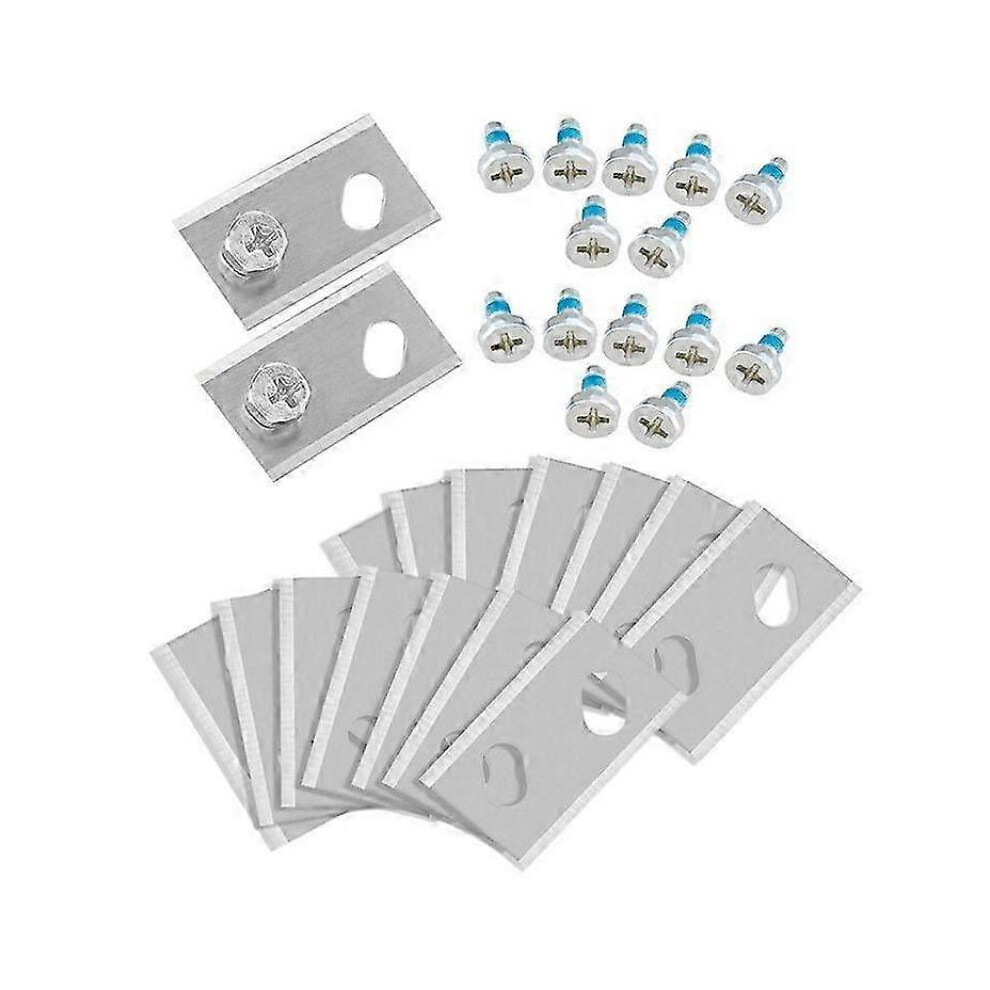 Jeu de lames de tondeuse de remplacement pour Robomow RK Lawn Robot - 16 pièces 32*18.6*0.9mm Acier inoxydable