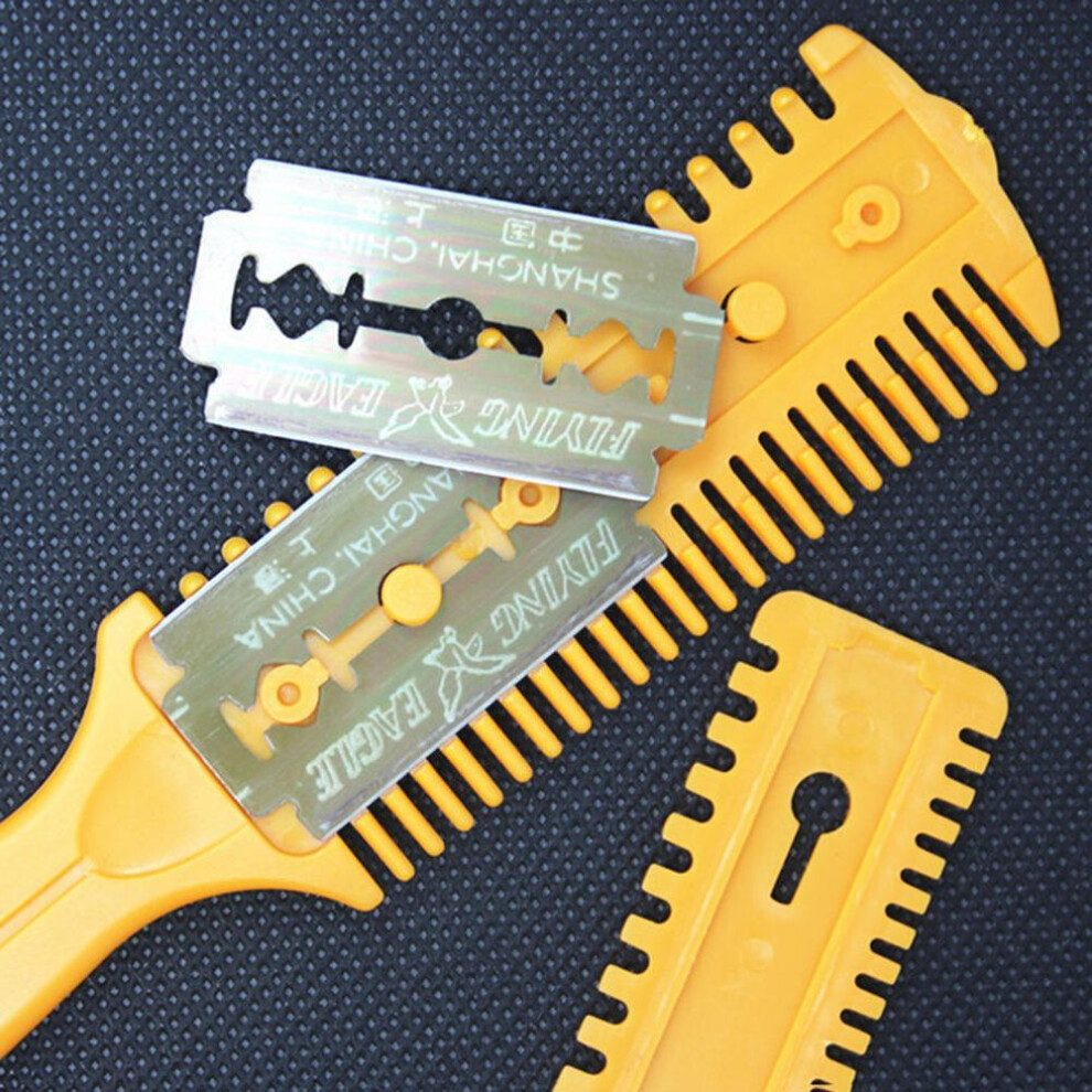 Barber Scissor Hair Cut Styling Razor Magic Blade Comb Hairdressing Tool Kit