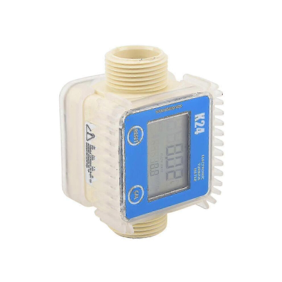 Digital Lcd K24 Turbine Flow Meter For Chemicals Water Sea And Liquid Flow Measurement 5004229950592