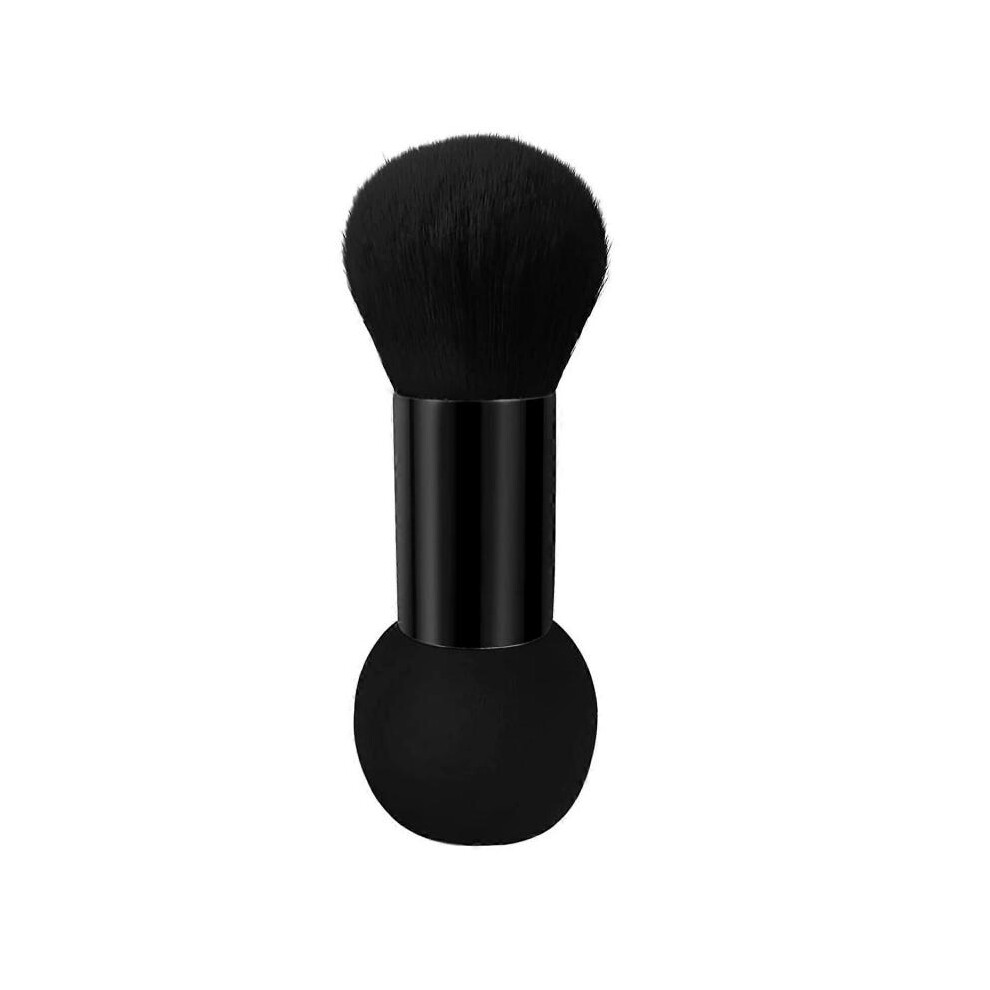 Double-ended makeup brush, foundation blending makeup sponge powered kabuki brush for blending, blush