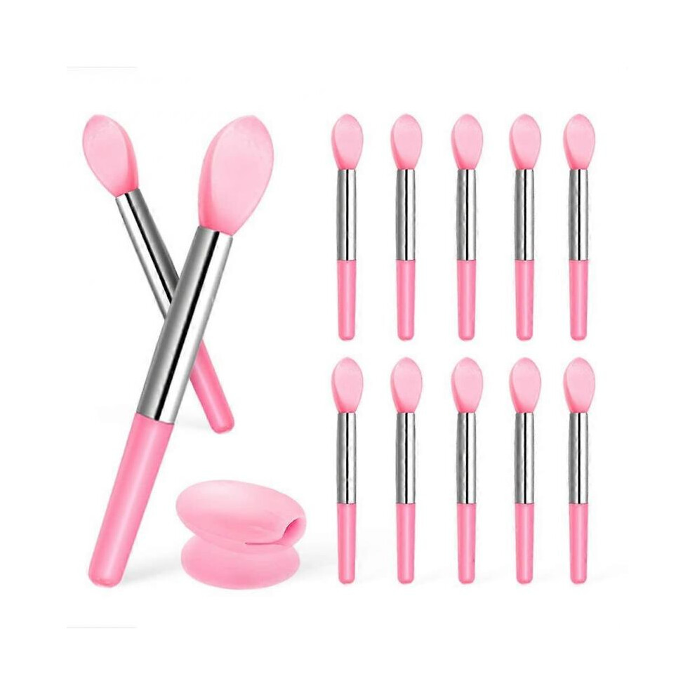 Silicone Lip Brush 10 Pieces Makeup Lipstick Brush Stick Applicator Makeup Stick Fit Lip Mask Oil