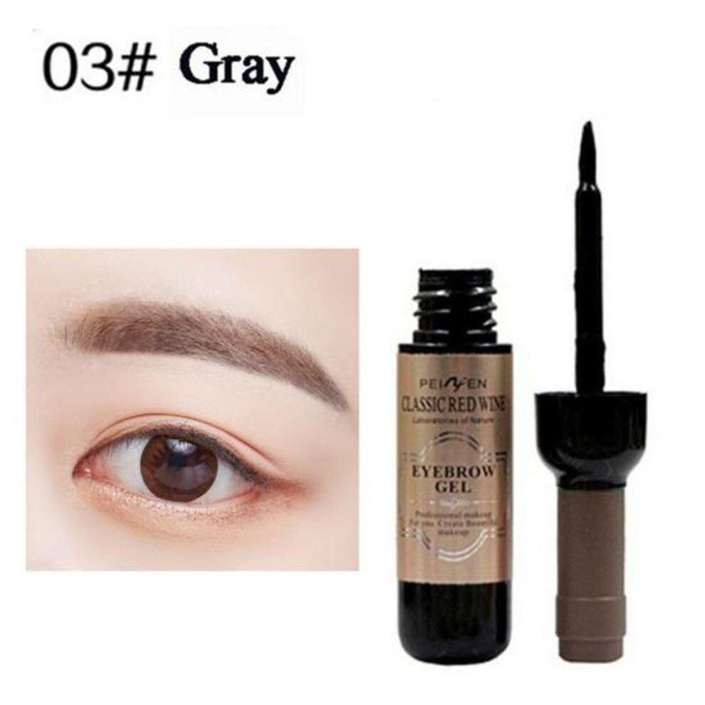 (gray) Wine Bottle Peel Off Eyebrow Gel Enhancer Lasting Non-smudge Dyeing Brow Cream Beauty Products