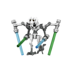 (White)Star Wars General Grievous Actionfigur Modell Spielzeug Zuhause Desktop Geschenk Dekoration