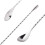 Cocktail Mixer for Drinks, Stainless Steel 12" Long Handle, Silver 2 Pieces 2