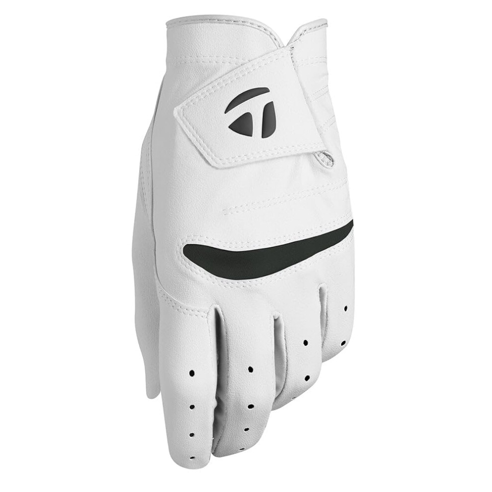 TaylorMade Mens Stratus Soft golf glove  White  Medium Large