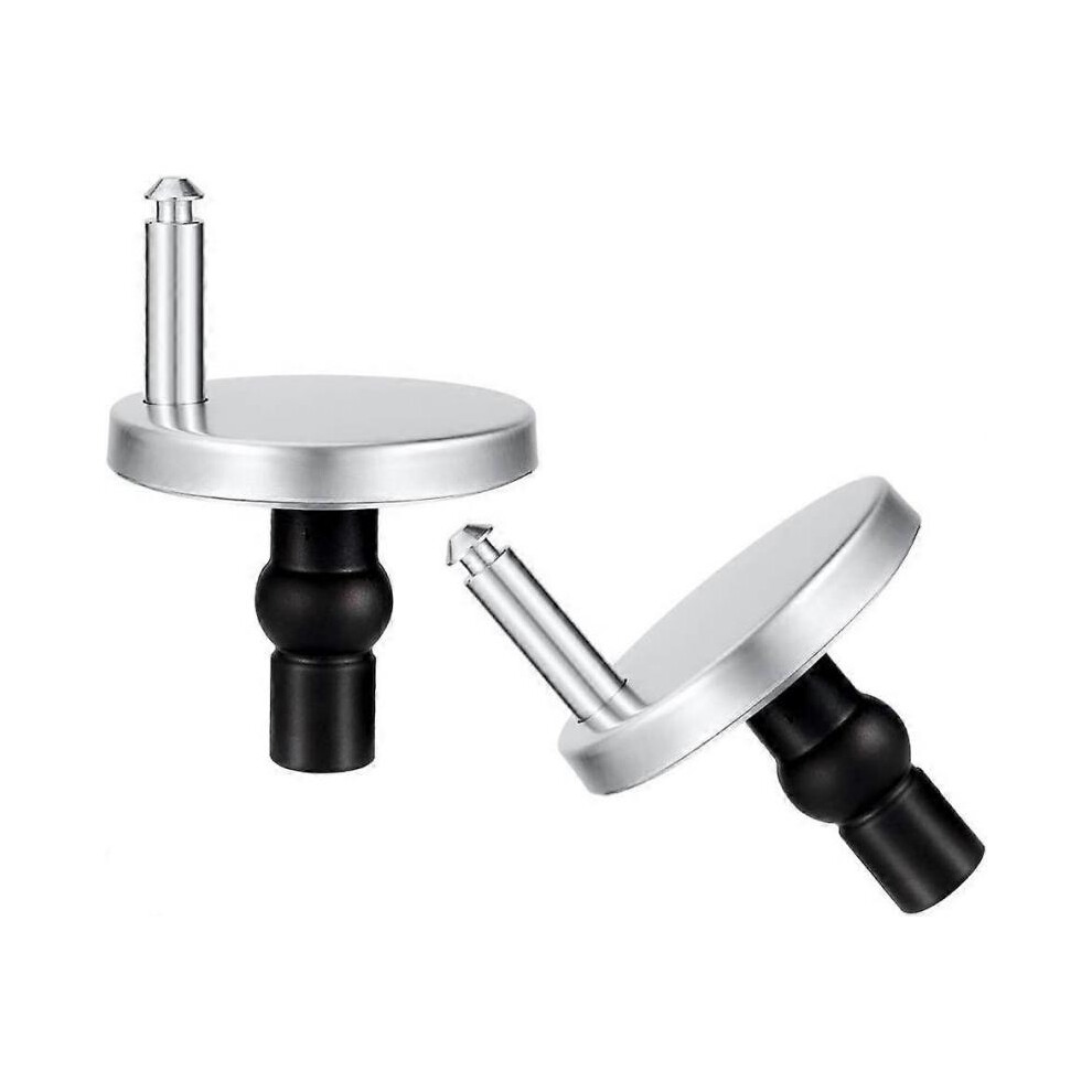 2 Pack Toilet Seat Hinges Fixing Quick Release Top Fix Blind Hole Fittings Expanding Rubber Screws 5004229953920