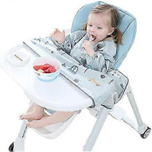 Baby Weaning Bib - Long Sleeve Bibs Overalls Coverall Feeding table Suitable for All Size Highchair