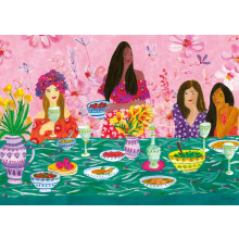 Wonder Forge Ladies 'Brunch 1000 Piece Puzzle Puzzle pentru adul?i | Piese unice perfect potrivite | Imagini vibrante distractive | Amazon exclus