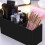 Makeup Brush Holder Organizer - Acrylic, 3 Compartments - Makeup Brush Holder 4