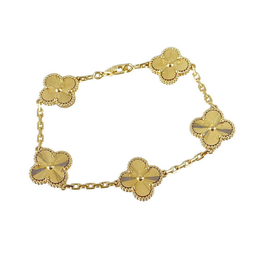 Van Cleef & Arpels Vintage Alhambra 5 motifs VCARP3JK00 Yellow gold Bracelet