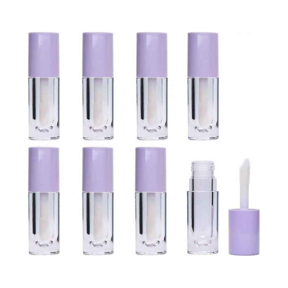 8 Lip Gloss Tubes with Empty Stick, 6.5ml Refillable Lip Gloss Bottle Mini Lipstick Bottle