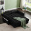 Snugg Furniture (Black) Mallard 2 Seater Sofa Bed 4
