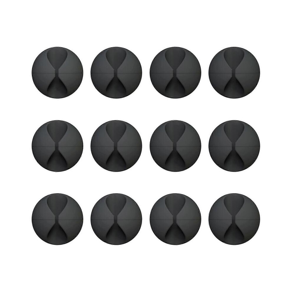 12 Pack Cable Clips, Power Cord Manager Bracket Adhesive Power Cord Management Charger Clip 5004229954866