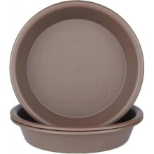 Plant Saucers 10 inch of 3 Pack Brown Heavy Duty Thicken Durable Plastic Drip Trays Great for Large Plants for Indoor