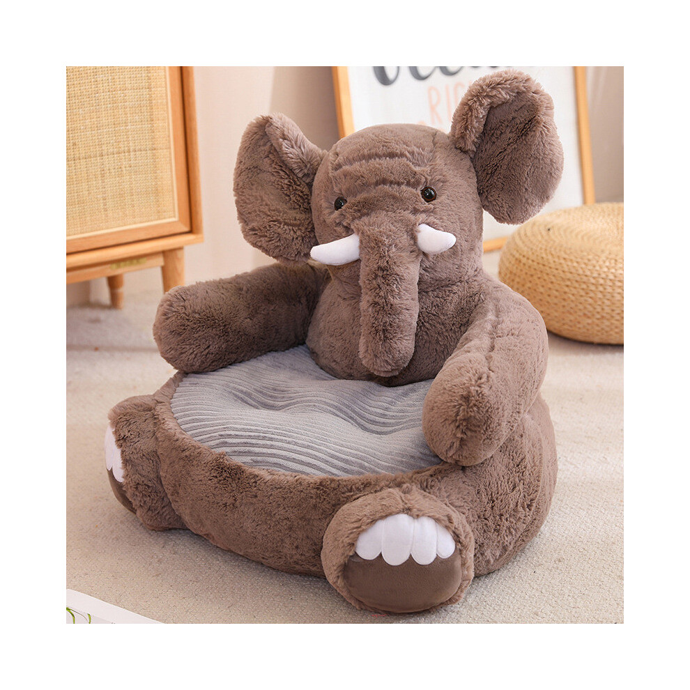 (Elephant)Canapé animal de compagnie éléphant lapin singe dessin animé jouet rose cochon paresseux enfant petite chaise canapé