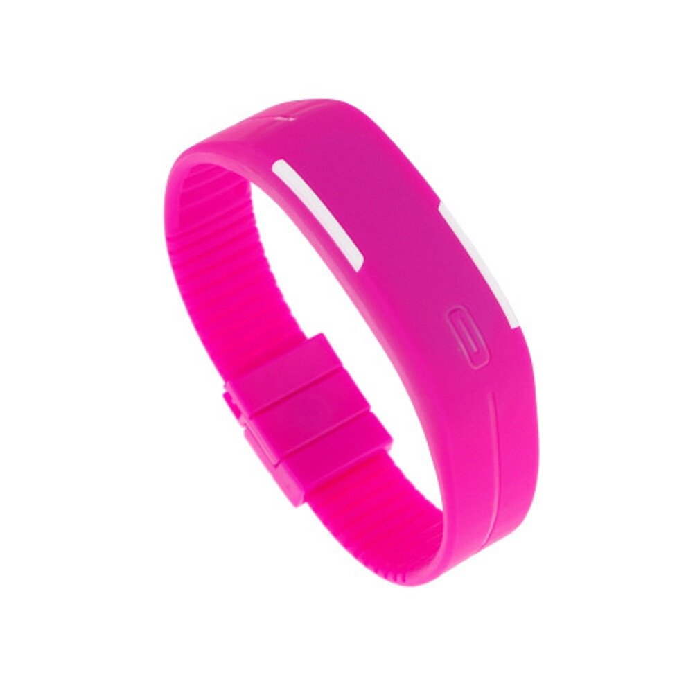 (purple)Montre Homme Femme Caoutchouc Led Étanche Date Bracelet Numérique Sport Montre-Bracelet Neuf