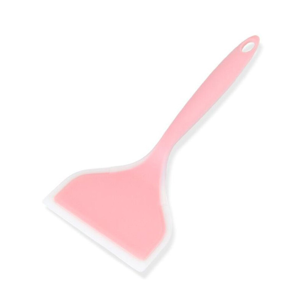 (pink) Silicone Tamago Yaki Spatula Household Non-stick Pancake Silicone Spatula Does Not Hurt the Pan Baking Thick Egg Yaki Spatula