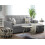 Snugg Furniture (Grey) Martin Linen Fabric Reversible Footstool Sofa-Bed 3