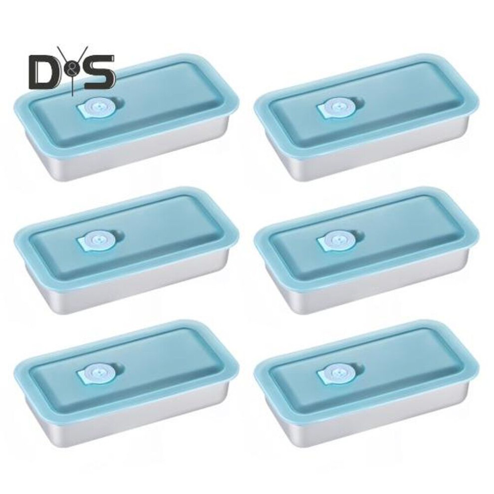 (as the picture, 6pcs A) Double Compartment Lunch Box Snack Containers Reusable Condiment Containers With Lids For Snacks Sauces Dips Outdoor Camping Travel