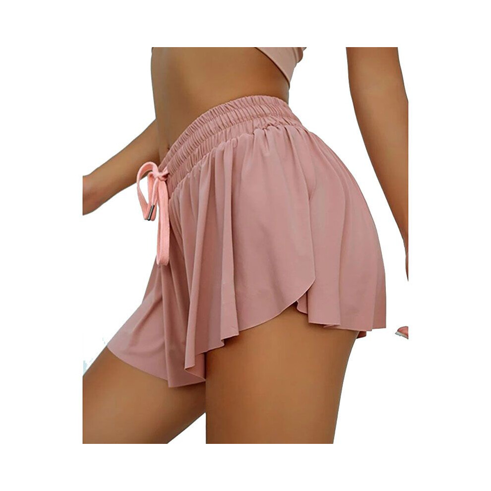 (Pink, 2XL) Athletic Women Pleated Tennis Sports Skirts With Shorts Underwear Skirts Mini-image-OPC-PH6ZT78-NEW