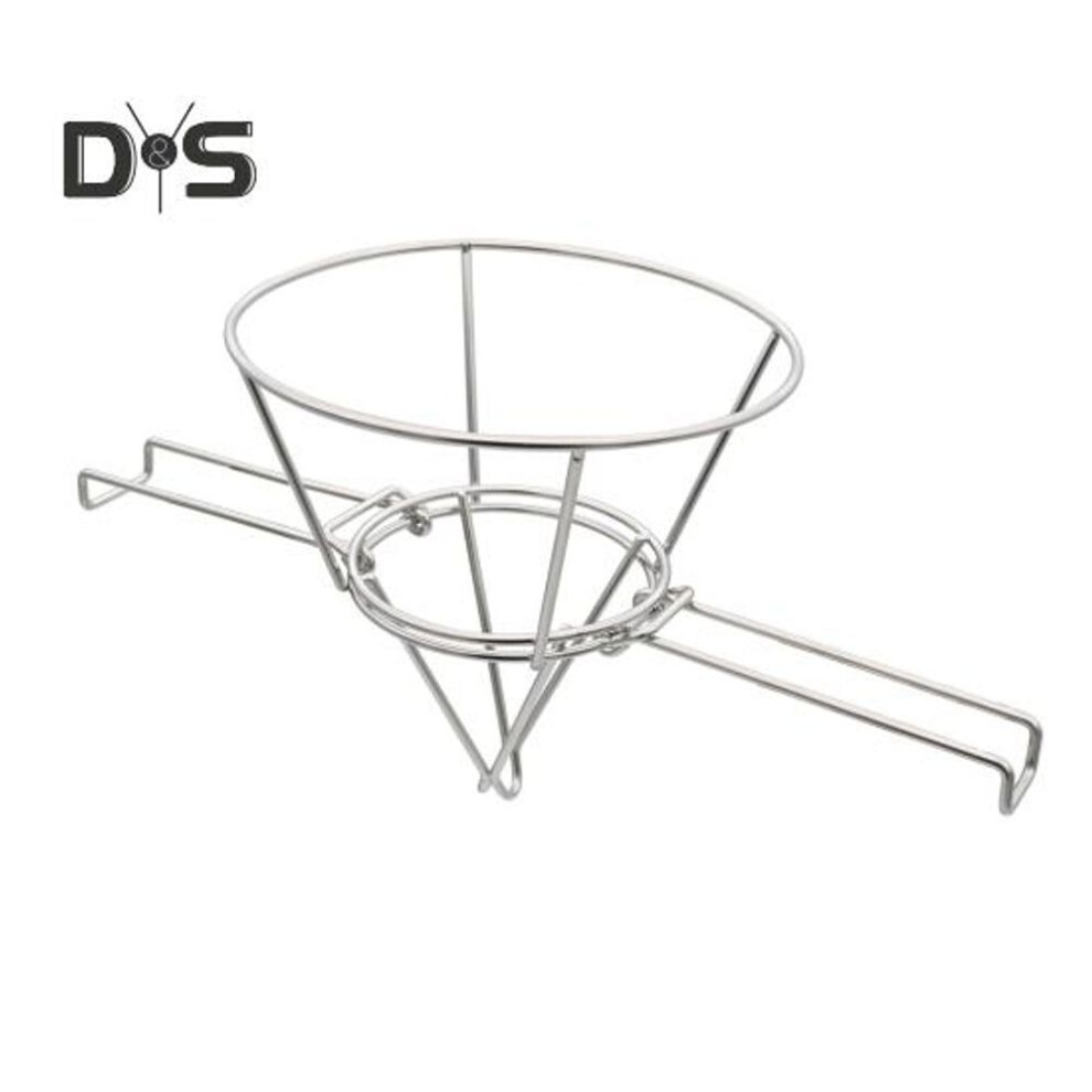 Conical Oil Filter Rack Stainless Steel Deep Fryer Oil Filters Stand Grease Filter Cone Holder Kitchen Efficiency Accessory