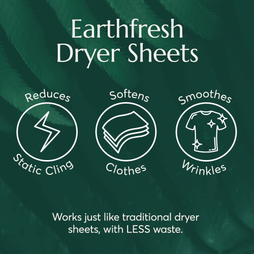Cleanomic Earthfresh Φύλλα Μαλακτικού Υφασμάτων, Απαλύνουν & Αφαιρούν Στατική Ηλεκτρισμό 1