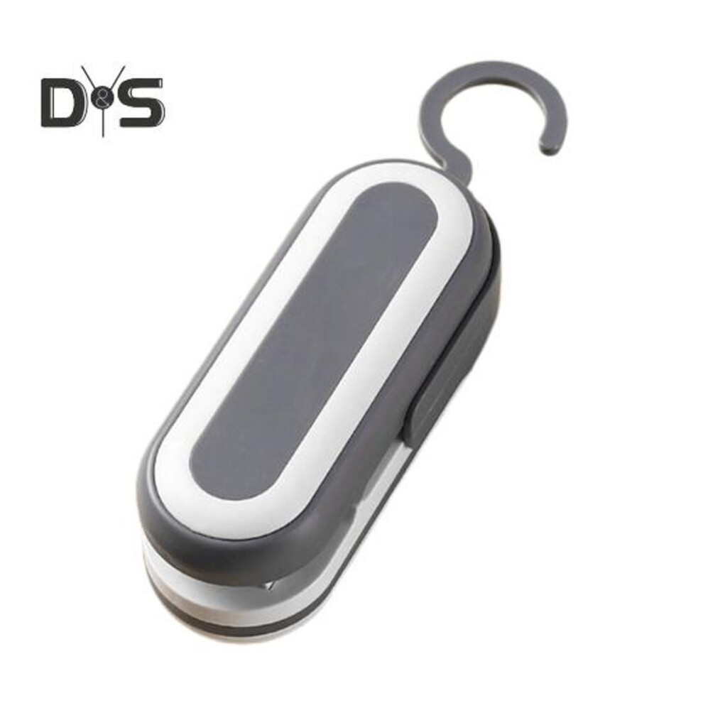 (grey) Mini Bag Sealer With Cutter Rechargeable Food Sealer Machine For Snacks Household Kitchen Heat Sealer