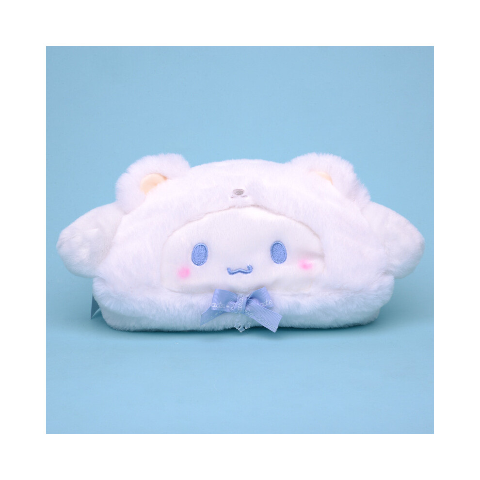 (Cinnamoroll) Bear Sanrio Polar Cinnamoroll Pochacco Kuromi Girl Plush Makeup Bag Storage Bag