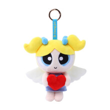 (Angel Bubble Pendant) The Powerpuff Girls Angel Series Plush Pendant Blossom Keychain Love Wings